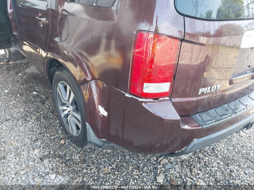 2011 Honda Pilot Ex-L VIN: 5FNYF4H5XBB091615 Lot: 39650215