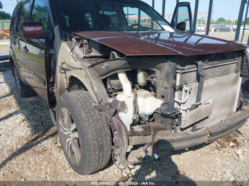 2011 Honda Pilot Ex-L VIN: 5FNYF4H5XBB091615 Lot: 39650215