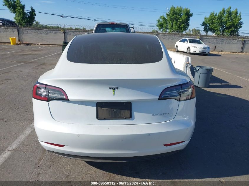 2020 Tesla Model 3 Long Range Dual Motor All-Wheel Drive VIN: 5YJ3E1EB6LF667594 Lot: 39650312