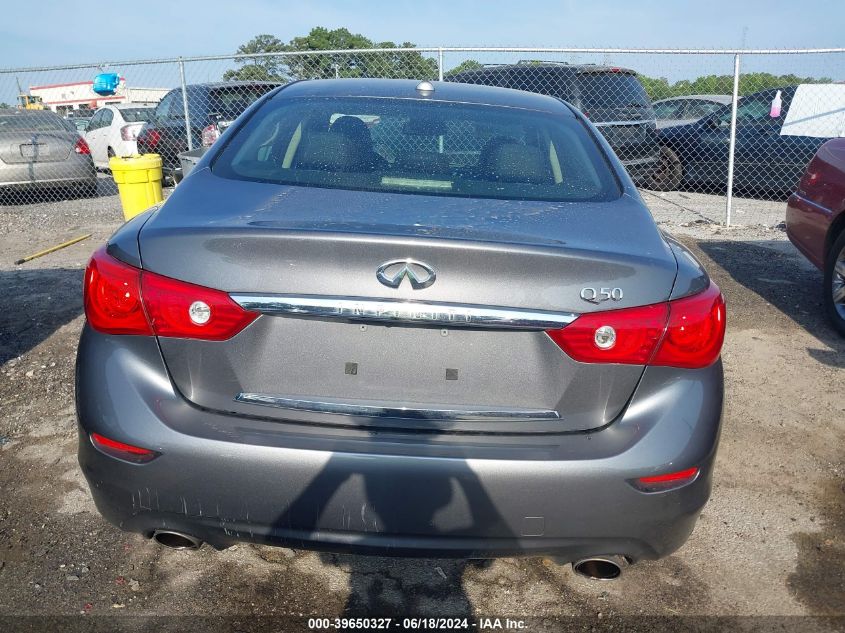 2014 Infiniti Q50 Premium VIN: JN1BV7AP9EM681048 Lot: 39650327