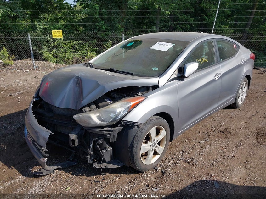 2013 Hyundai Elantra Gls VIN: KMHDH4AE1DU918670 Lot: 39650334