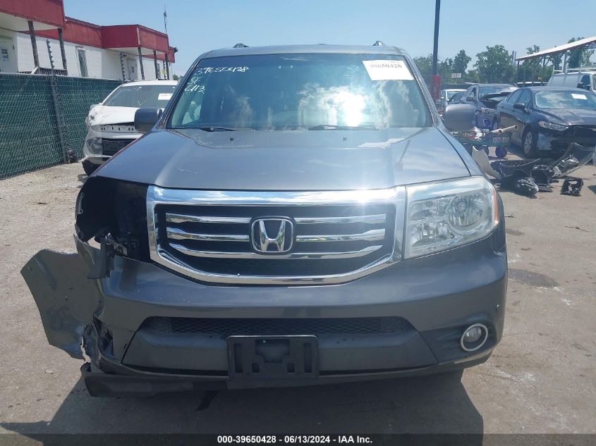 2012 Honda Pilot Touring VIN: 5FNYF3H91CB034749 Lot: 39650428