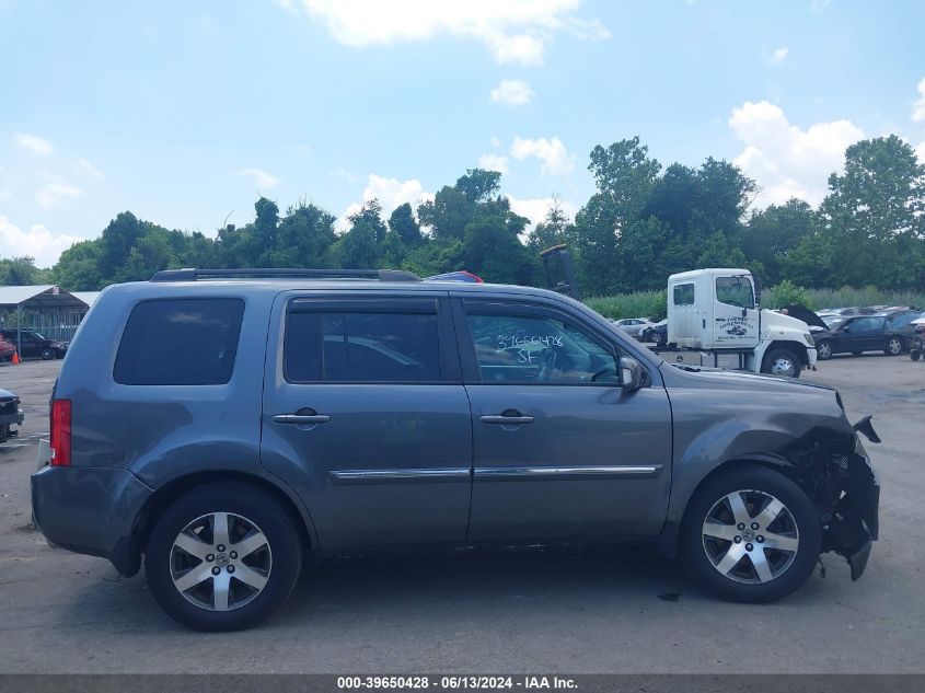 2012 Honda Pilot Touring VIN: 5FNYF3H91CB034749 Lot: 39650428