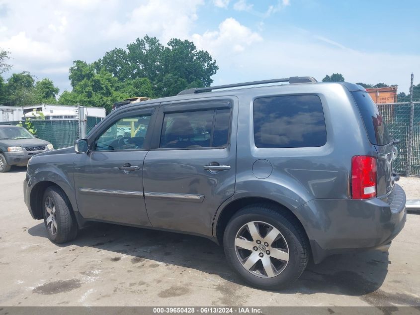 2012 Honda Pilot Touring VIN: 5FNYF3H91CB034749 Lot: 39650428