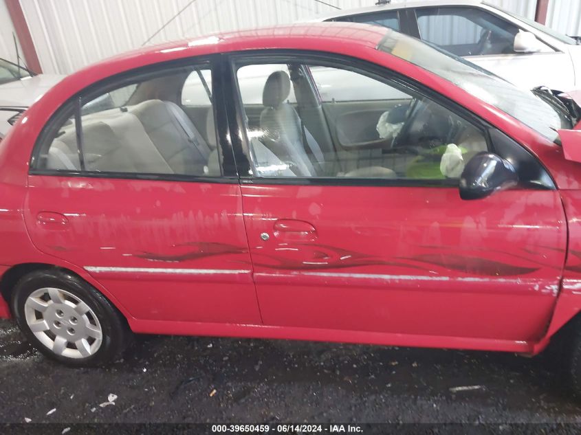 2002 Kia Rio VIN: KNADC123726088144 Lot: 39650459