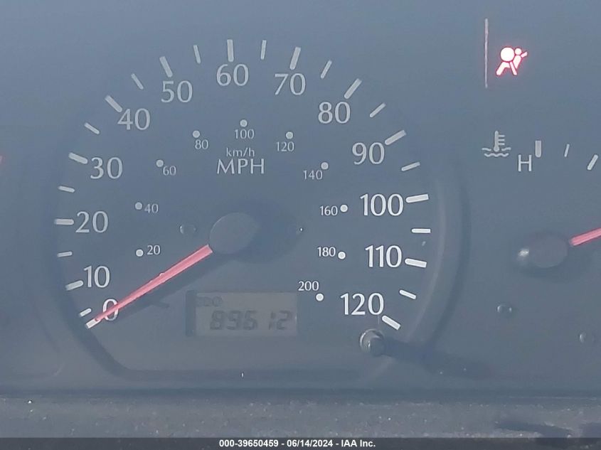 2002 Kia Rio VIN: KNADC123726088144 Lot: 39650459