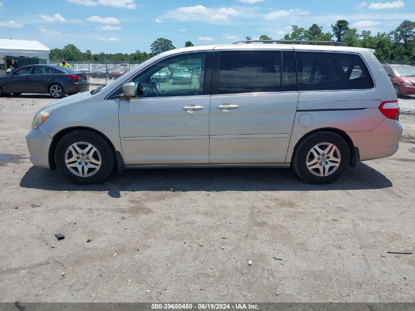 2007 Honda Odyssey Ex-L VIN: 5FNRL38657B040319 Lot: 39650480