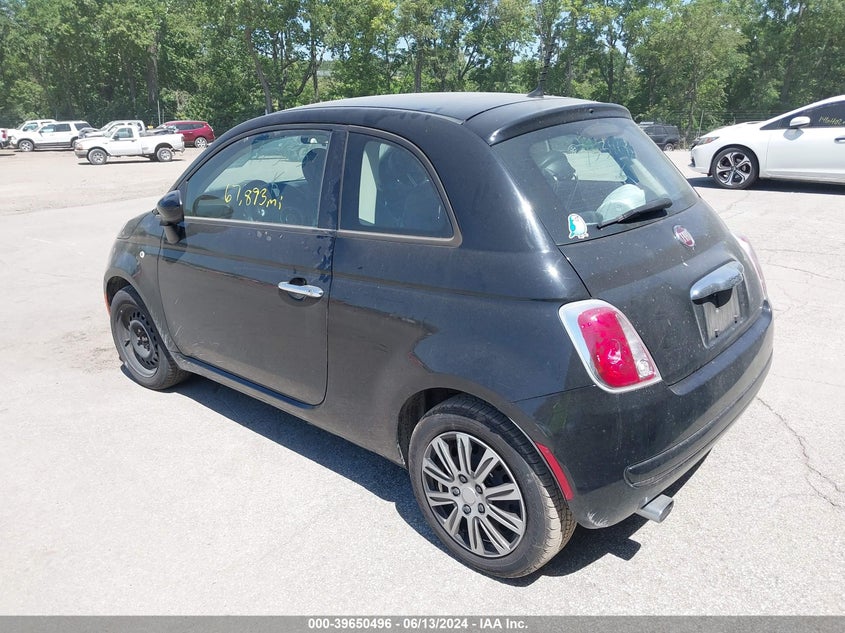 2015 Fiat 500 Pop VIN: 3C3CFFAR6FT753463 Lot: 39650496