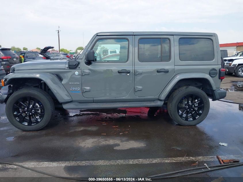 2022 Jeep Wrangler 4Xe Unlimited Sahara 4X4 VIN: 1C4JJXP6XNW153803 Lot: 39650555