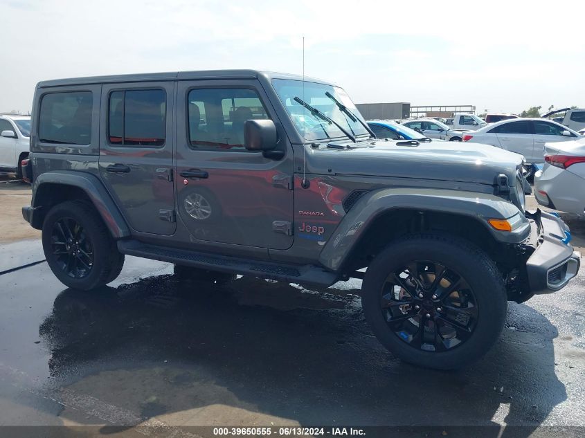 2022 Jeep Wrangler 4Xe Unlimited Sahara 4X4 VIN: 1C4JJXP6XNW153803 Lot: 39650555