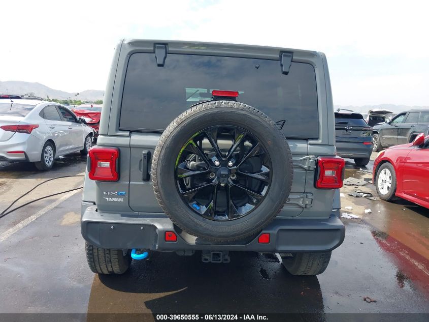 2022 Jeep Wrangler 4Xe Unlimited Sahara 4X4 VIN: 1C4JJXP6XNW153803 Lot: 39650555