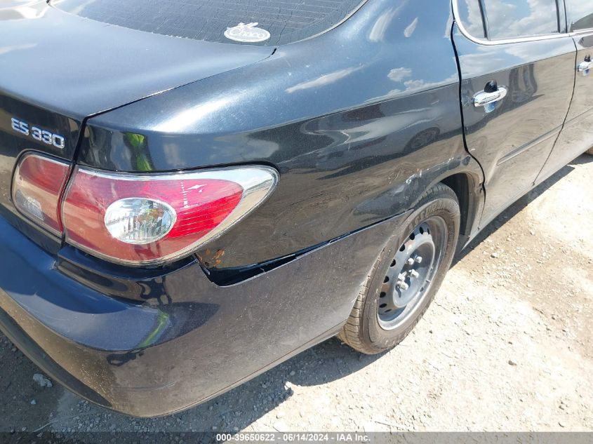 2004 Lexus Es 330 VIN: JTHBA30GX45022003 Lot: 39650622