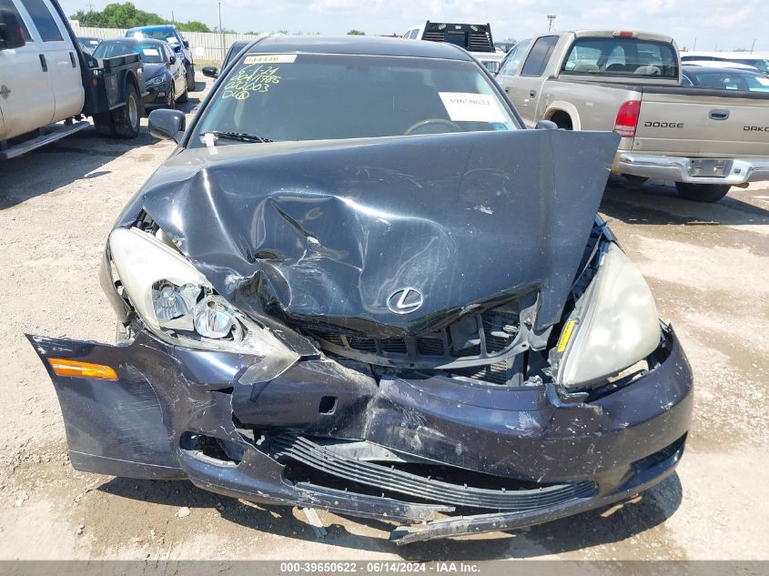 2004 Lexus Es 330 VIN: JTHBA30GX45022003 Lot: 39650622