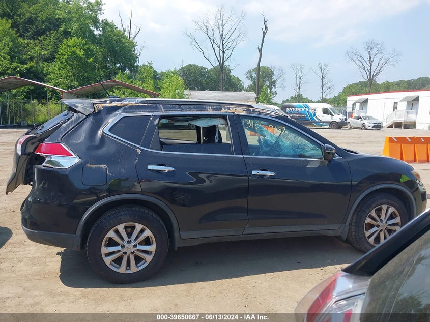 2016 Nissan Rogue Sv VIN: KNMAT2MT3GP596508 Lot: 39650667