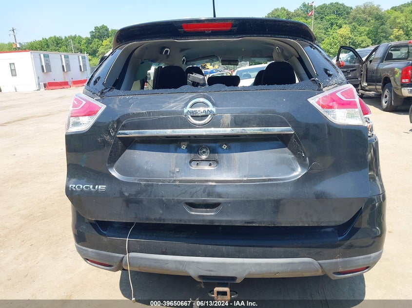 2016 Nissan Rogue Sv VIN: KNMAT2MT3GP596508 Lot: 39650667