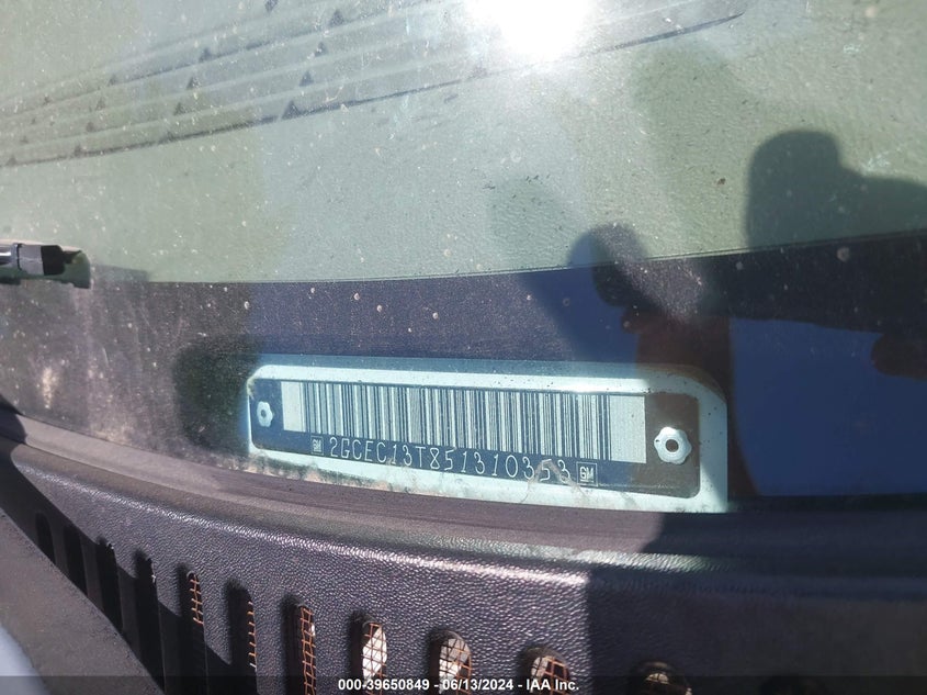 2005 Chevrolet Silverado 1500 Ls VIN: 2GCEC13T851310353 Lot: 39650849