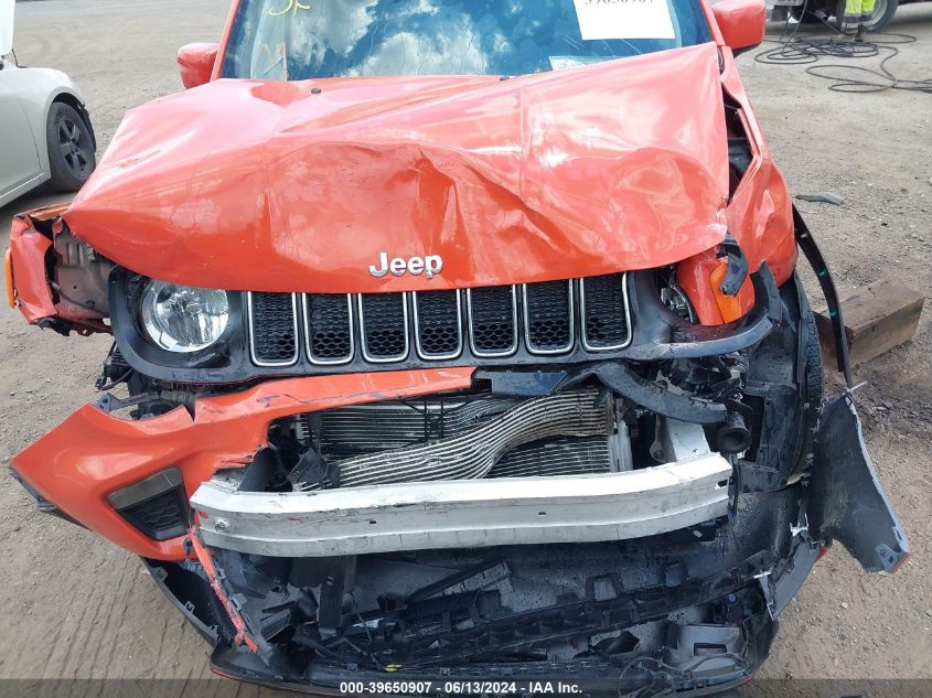 2019 Jeep Renegade Latitude Fwd VIN: ZACNJABB9KPJ76837 Lot: 39650907