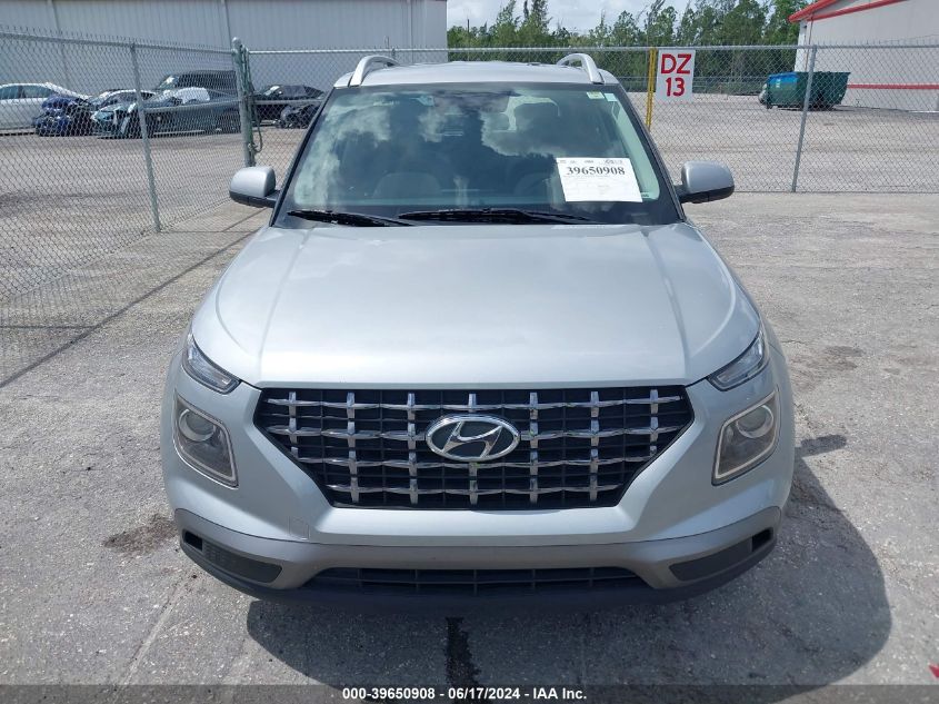 2020 Hyundai Venue Sel VIN: KMHRC8A3XLU019444 Lot: 39650908