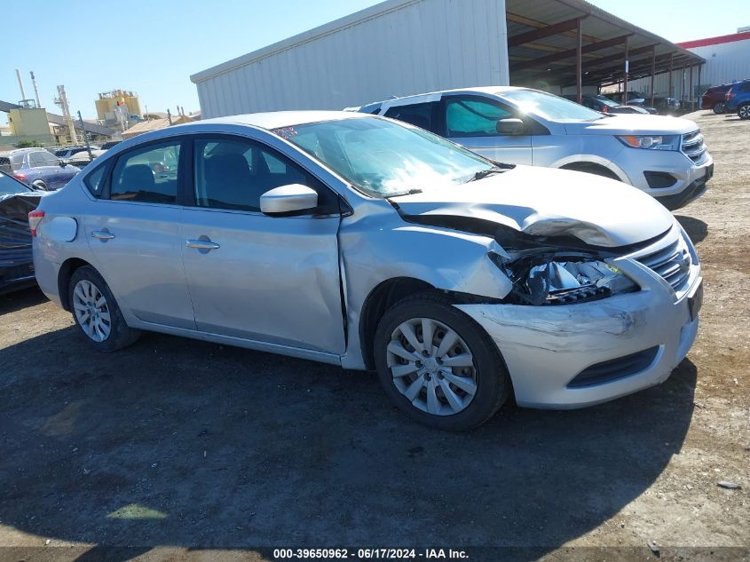 2014 Nissan Sentra S VIN: 3N1AB7AP4EY341081 Lot: 39650962