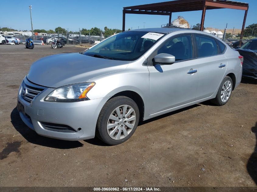 2014 Nissan Sentra S VIN: 3N1AB7AP4EY341081 Lot: 39650962