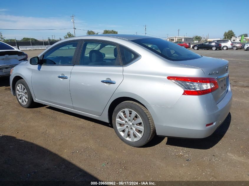 2014 Nissan Sentra S VIN: 3N1AB7AP4EY341081 Lot: 39650962