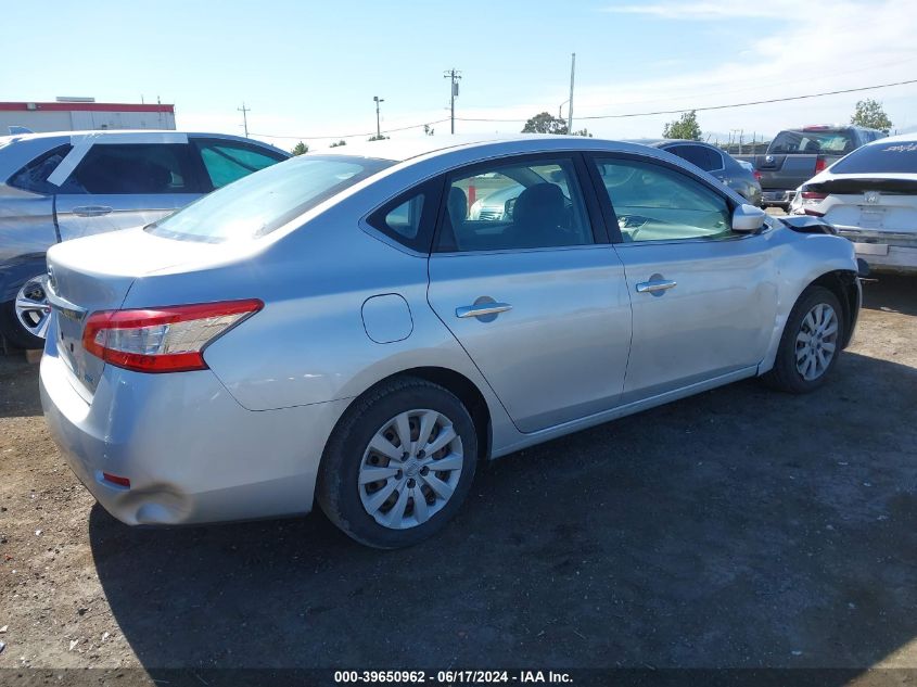 2014 Nissan Sentra S VIN: 3N1AB7AP4EY341081 Lot: 39650962