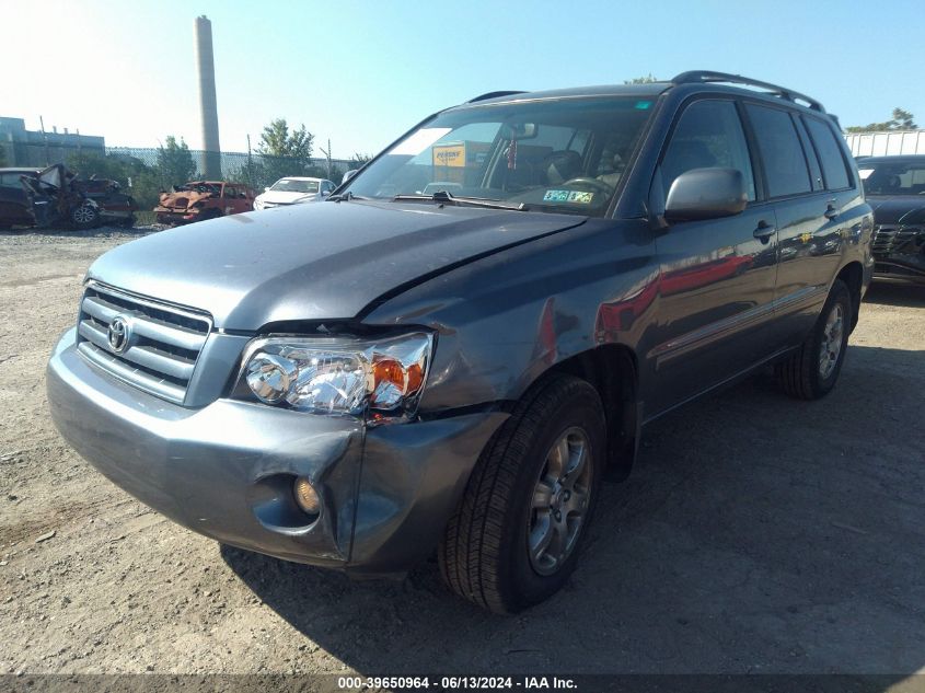 2007 Toyota Highlander V6 VIN: JTEHP21A270191394 Lot: 39650964