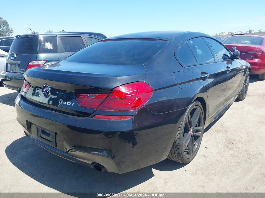 2015 BMW 640I Gran Coupe VIN: WBA6A0C50FGB53587 Lot: 39650971