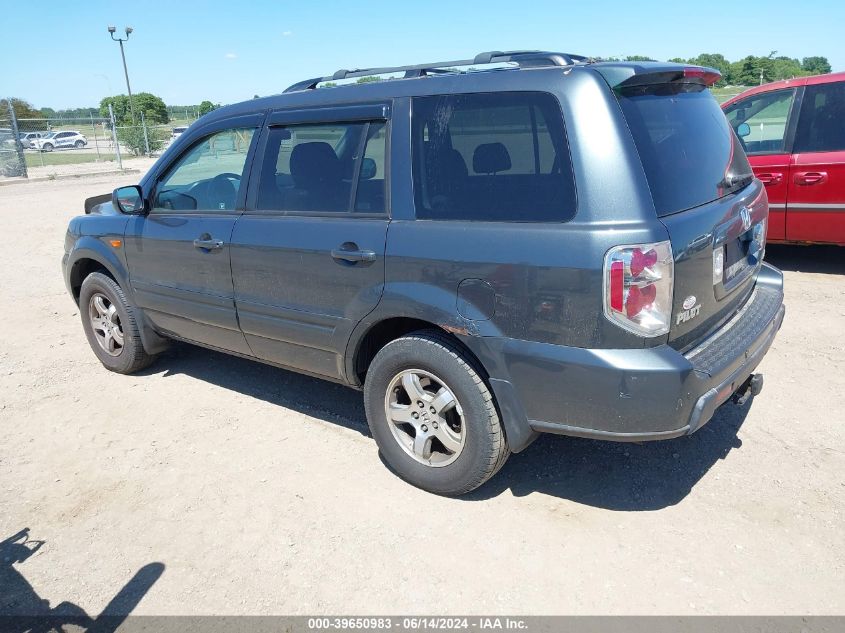 2006 Honda Pilot Ex-L VIN: 5FNYF18746B011196 Lot: 39650983