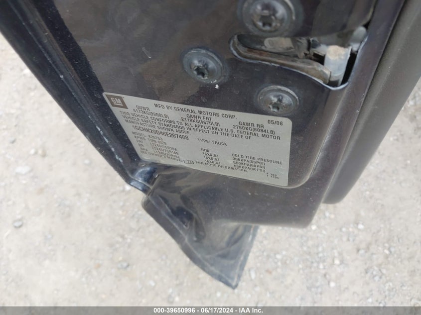 2006 Chevrolet Silverado 2500Hd Lt1 VIN: 1GCHK29D46E267488 Lot: 39650996