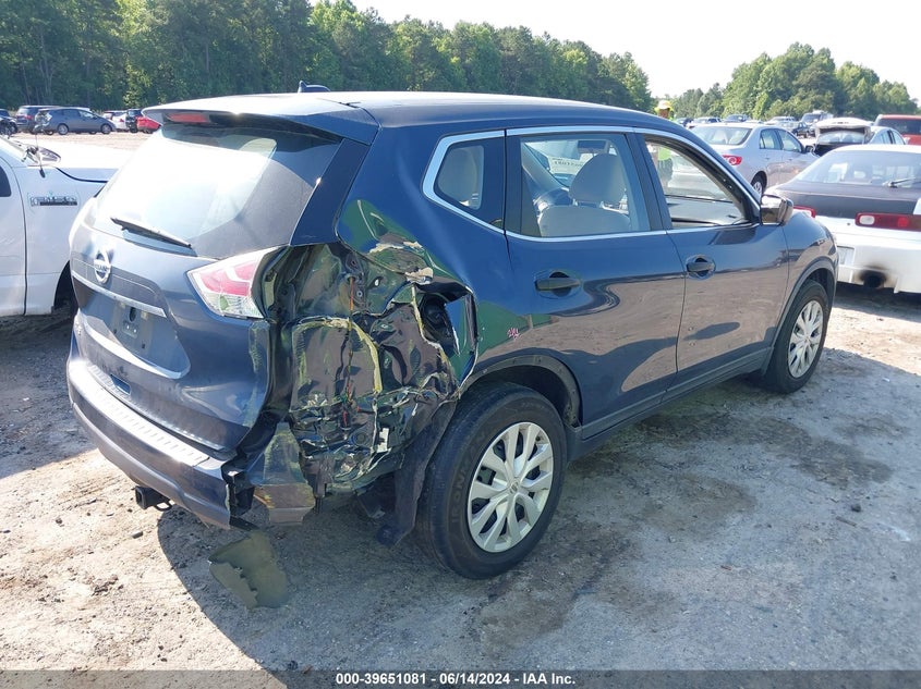 2016 Nissan Rogue S VIN: KNMAT2MT8GP601086 Lot: 39651081