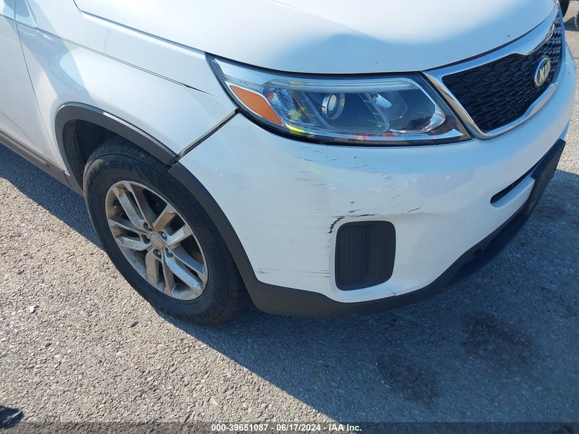 2015 Kia Sorento Lx VIN: 5XYKT3A6XFG582079 Lot: 39651087