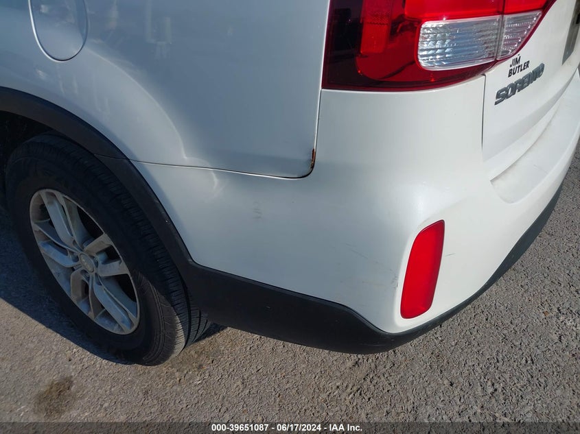 2015 Kia Sorento Lx VIN: 5XYKT3A6XFG582079 Lot: 39651087