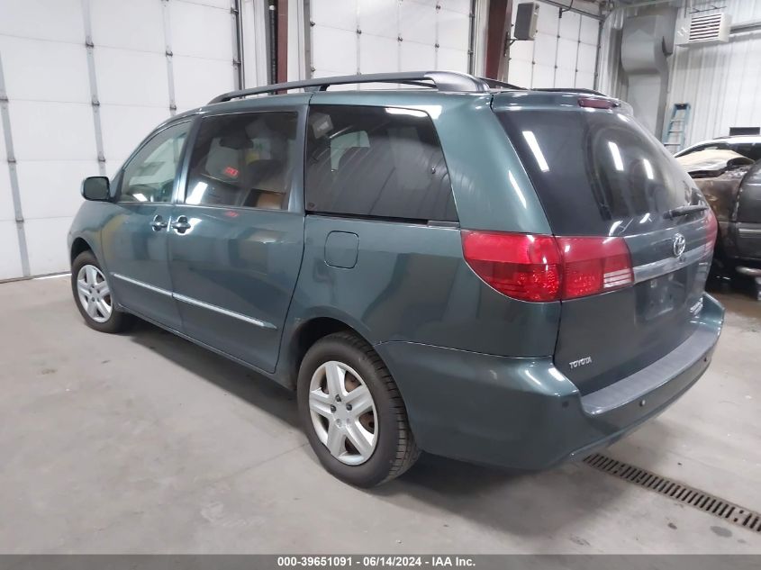 2005 Toyota Sienna Xle Limited VIN: 5TDBA22C15S036910 Lot: 39651091