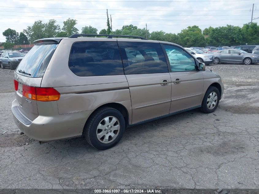 2004 Honda Odyssey Ex-L VIN: 5FNRL18044B116110 Lot: 39651097