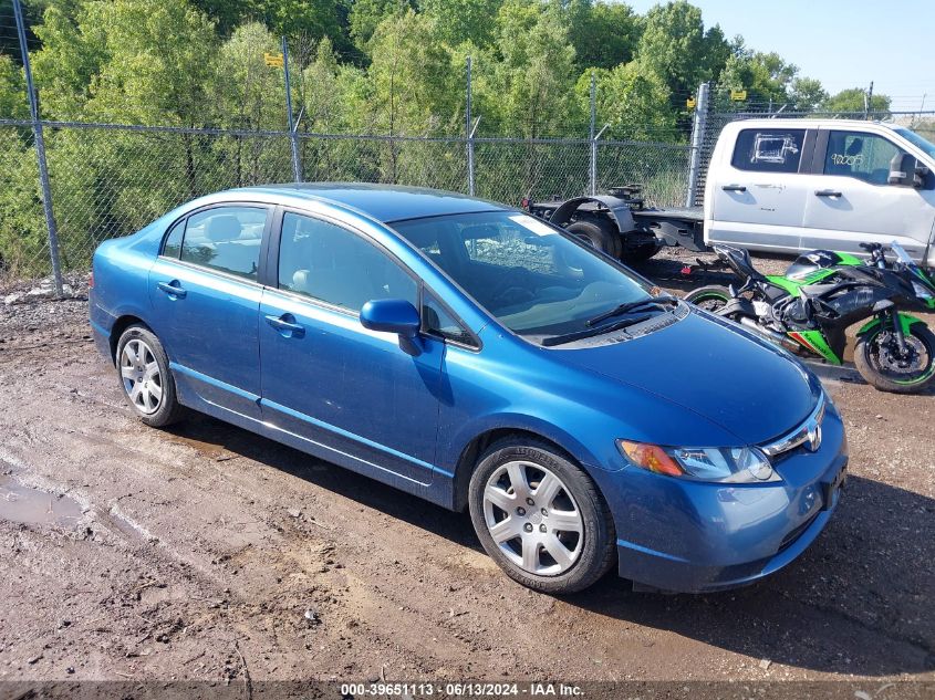 2008 Honda Civic Lx VIN: 1HGFA16548L104700 Lot: 39651113