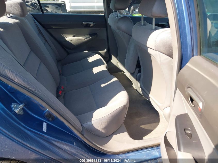 2008 Honda Civic Lx VIN: 1HGFA16548L104700 Lot: 39651113