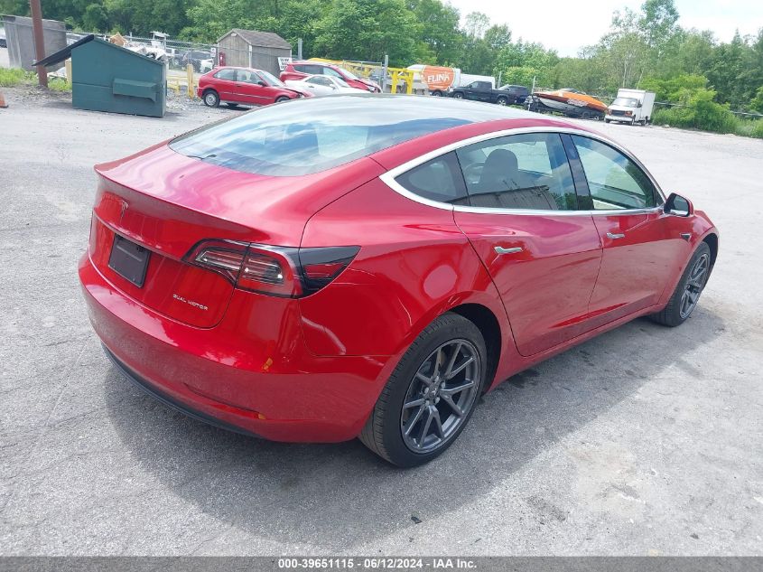 2019 Tesla Model 3 Long Range/Performance VIN: 5YJ3E1EB1KF387046 Lot: 39651115