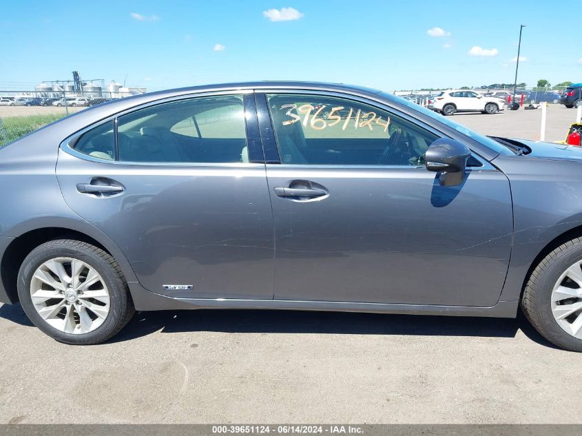 2013 Lexus Es 300H VIN: JTHBW1GG4D2029235 Lot: 39651124