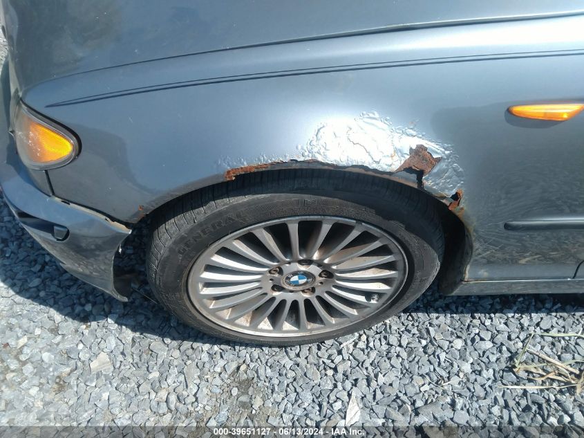 2003 BMW 330I VIN: WBAEV53493KM32840 Lot: 39651127