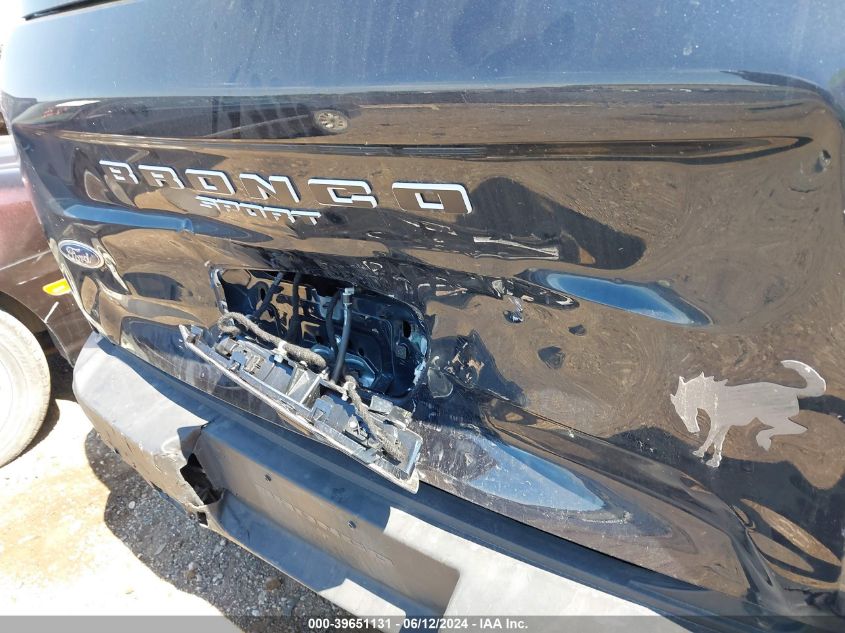 2022 Ford Bronco Sport Badlands VIN: 3FMCR9D92NRD69008 Lot: 39651131