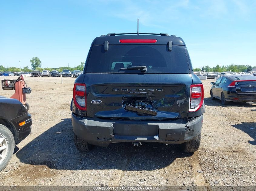 2022 Ford Bronco Sport Badlands VIN: 3FMCR9D92NRD69008 Lot: 39651131