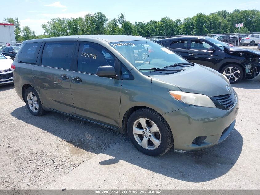 2011 Toyota Sienna Base V6 VIN: 5TDZK3DC3BS018550 Lot: 39651143