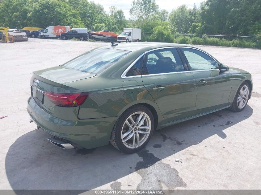 2023 Audi A4 Premium Plus 45 Tfsi S Line Quattro S Tronic VIN: WAUEAAF45PN015395 Lot: 39651161