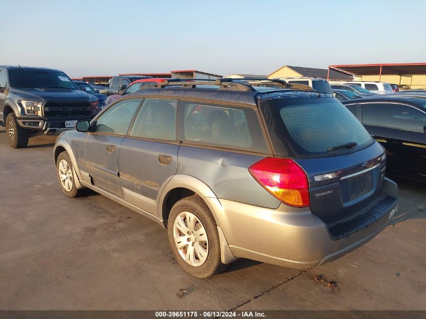 2006 Subaru Outback 2.5I VIN: 4S4BP61C067336971 Lot: 39651175