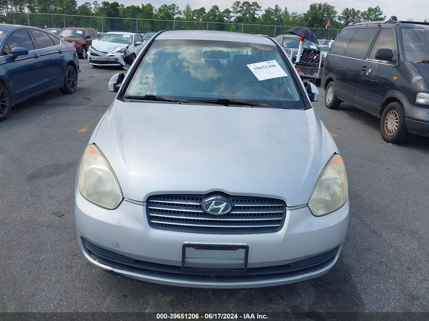 2006 Hyundai Accent Gls VIN: KMHCN46C66U054827 Lot: 39651206