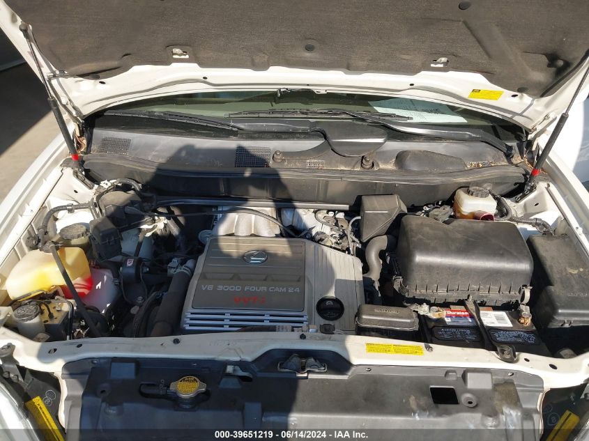 2003 Lexus Rx 300 VIN: JTJHF10UX30314346 Lot: 39651219