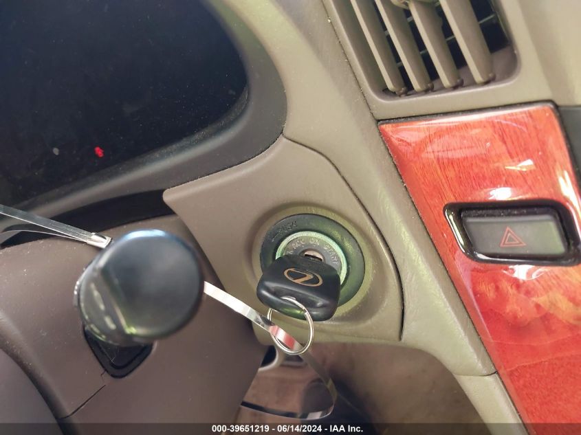 2003 Lexus Rx 300 VIN: JTJHF10UX30314346 Lot: 39651219