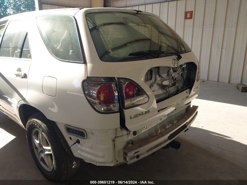 2003 Lexus Rx 300 VIN: JTJHF10UX30314346 Lot: 39651219