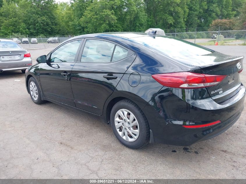 VIN KMHD74LF3HU424776 2017 HYUNDAI ELANTRA SE